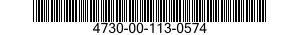 4730-00-113-0574 ADAPTER,STRAIGHT,PIPE TO HOSE 4730001130574 001130574