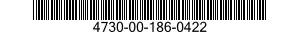 4730-00-186-0422 NIPPLE,PIPE 4730001860422 001860422