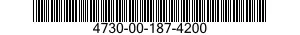 4730-00-187-4200 PLUG,PIPE 4730001874200 001874200