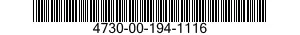 4730-00-194-1116 ADAPTER,STRAIGHT,PIPE TO BOSS 4730001941116 001941116