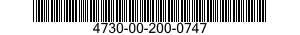 4730-00-200-0747 ADAPTER,STRAIGHT,TUBE TO BOSS 4730002000747 002000747