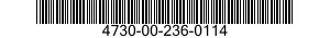 4730-00-236-0114 PLUG,PIPE 4730002360114 002360114