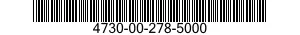 4730-00-278-5000 PLUG,TUBE FITTING,THREADED 4730002785000 002785000
