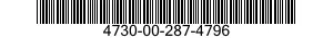 4730-00-287-4796 ADAPTER,STRAIGHT,PIPE TO BOSS 4730002874796 002874796