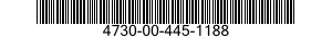 4730-00-445-1188 ADAPTER,STRAIGHT,PIPE TO HOSE 4730004451188 004451188
