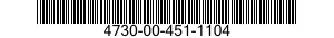4730-00-451-1104 ADAPTER,STRAIGHT,PIPE TO HOSE 4730004511104 004511104