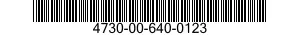 4730-00-640-0123  4730006400123 006400123