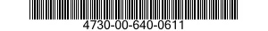 4730-00-640-0611 NIPPLE,PIPE 4730006400611 006400611
