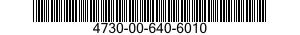 4730-00-640-6010 PLUG,PIPE 4730006406010 006406010