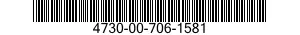 4730-00-706-1581 ADAPTER,STRAIGHT,FLANGE TO TUBE 4730007061581 007061581