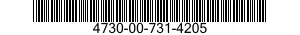 4730-00-731-4205  4730007314205 007314205