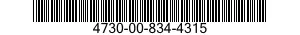 4730-00-834-4315 COUPLING HALF,QUICK DISCONNECT 4730008344315 008344315
