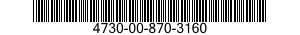 4730-00-870-3160 PLUG,MACHINE THREAD 4730008703160 008703160