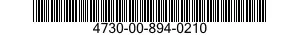 4730-00-894-0210 TEE,TUBE TO BOSS 4730008940210 008940210