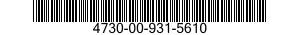 4730-00-931-5610 PLUG,PIPE 4730009315610 009315610