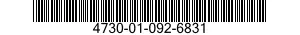 4730-01-092-6831 CONNECTOR,HOSE,BULKHEAD 4730010926831 010926831