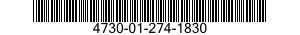 4730-01-274-1830 ADAPTER,STRAIGHT,PIPE TO TUBE 4730012741830 012741830