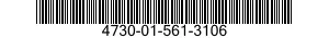 4730-01-561-3106 PLUG,TUBE FITTING,THREADED 4730015613106 015613106