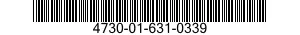 4730-01-631-0339 ADAPTER,STRAIGHT,TUBE TO HOSE 4730016310339 016310339