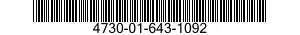 4730-01-643-1092 ADAPTER,STRAIGHT,HOSE TO BOSS 4730016431092 016431092