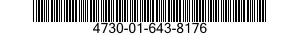 4730-01-643-8176 ADAPTER,STRAIGHT,PIPE TO BOSS 4730016438176 016438176