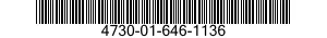 4730-01-646-1136 ADAPTER,STRAIGHT,PIPE TO BOSS 4730016461136 016461136