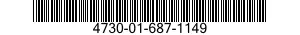 4730-01-687-1149 ADAPTER,STRAIGHT,PIPE TO HOSE 4730016871149 016871149