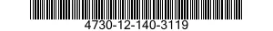 4730-12-140-3119 ELBOW,PIPE 4730121403119 121403119