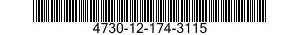4730-12-174-3115 ELBOW,HOSE TO BOSS 4730121743115 121743115