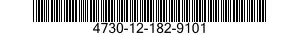 4730-12-182-9101 ADAPTER,STRAIGHT,TUBE TO BOSS 4730121829101 121829101