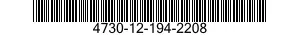 4730-12-194-2208 ADAPTER,STRAIGHT,TUBE TO BOSS 4730121942208 121942208
