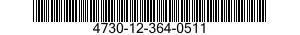 4730-12-364-0511 PLUG,PIPE 4730123640511 123640511
