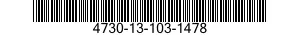 4730-13-103-1478 NIPPLE,PIPE: 4730131031478 131031478
