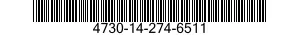 4730-14-274-6511 ADAPTER,STRAIGHT,TUBE TO BOSS 4730142746511 142746511