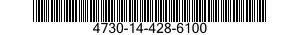 4730-14-428-6100 ADAPTER,STRAIGHT,TUBE TO BOSS 4730144286100 144286100