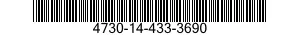 4730-14-433-3690 ADAPTER,STRAIGHT,HOSE TO GAS FITTING 4730144333690 144333690