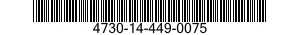 4730-14-449-0075 ADAPTER,STRAIGHT,HOSE TO BOSS 4730144490075 144490075