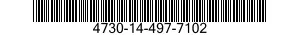 4730-14-497-7102 ADAPTER,STRAIGHT,TUBE TO BOSS 4730144977102 144977102