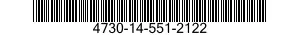 4730-14-551-2122 CONNECTOR,HOSE,BULKHEAD 4730145512122 145512122