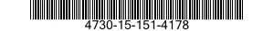 4730-15-151-4178 ADAPTER,STRAIGHT,TUBE TO BOSS 4730151514178 151514178