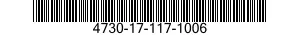 4730-17-117-1006 ADAPTER,STRAIGHT,PIPE TO TUBE 4730171171006 171171006