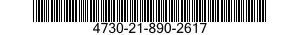 4730-21-890-2617 ADAPTER,STRAIGHT,PIPE TO HOSE 4730218902617 218902617