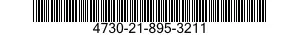 4730-21-895-3211 ADAPTER,STRAIGHT,TUBE TO BOSS 4730218953211 218953211