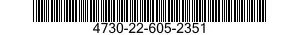 4730-22-605-2351 ADAPTER,STRAIGHT,TUBE TO BOSS 4730226052351 226052351