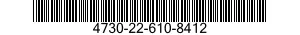 4730-22-610-8412 ADAPTER,STRAIGHT,PIPE TO HOSE 4730226108412 226108412