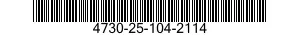 4730-25-104-2114 PLUG,MACHINE THREAD 4730251042114 251042114