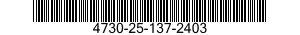 4730-25-137-2403 ADAPTER,STRAIGHT,PIPE TO HOSE 4730251372403 251372403