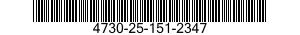 4730-25-151-2347 ADAPTER,STRAIGHT,TUBE TO BOSS 4730251512347 251512347