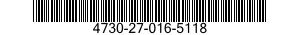4730-27-016-5118 ADAPTER,STRAIGHT,PIPE TO TUBE 4730270165118 270165118