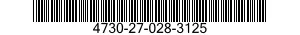 4730-27-028-3125 ADAPTER,STRAIGHT,PIPE TO BOSS 4730270283125 270283125